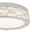 Elegance - Plafonnier encastré à DEL intégré - Finition chromée - Abat-jour diffuseur en cristal-372463410-372463404