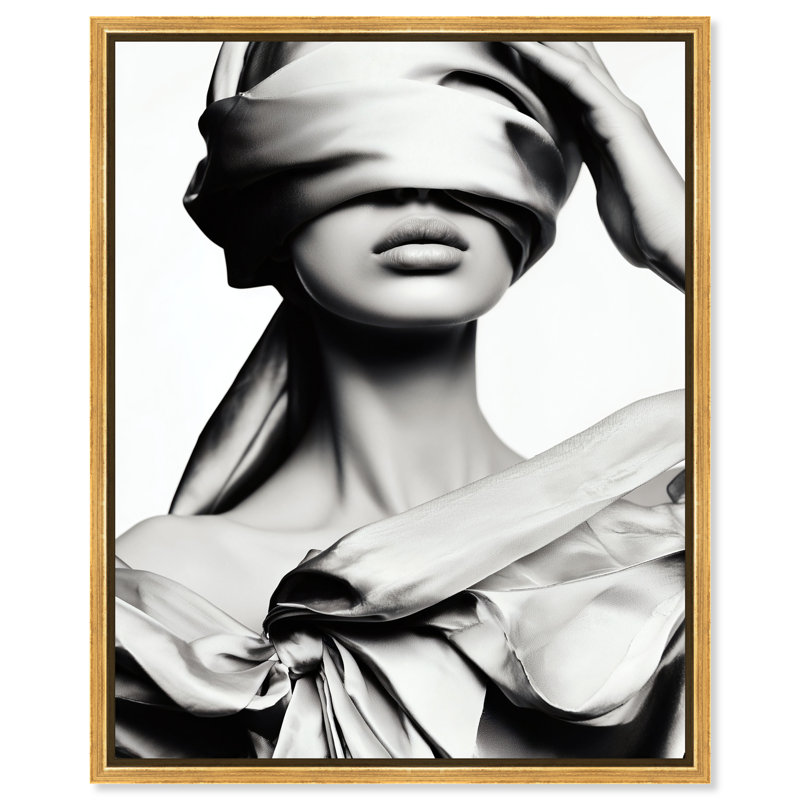 Blinded Grace II Print by Oliver Gal, 21"H x 25"W, Gold Floater Frame