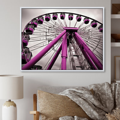 «Amusement Parks Whirling Wheels», reproduction sur toile