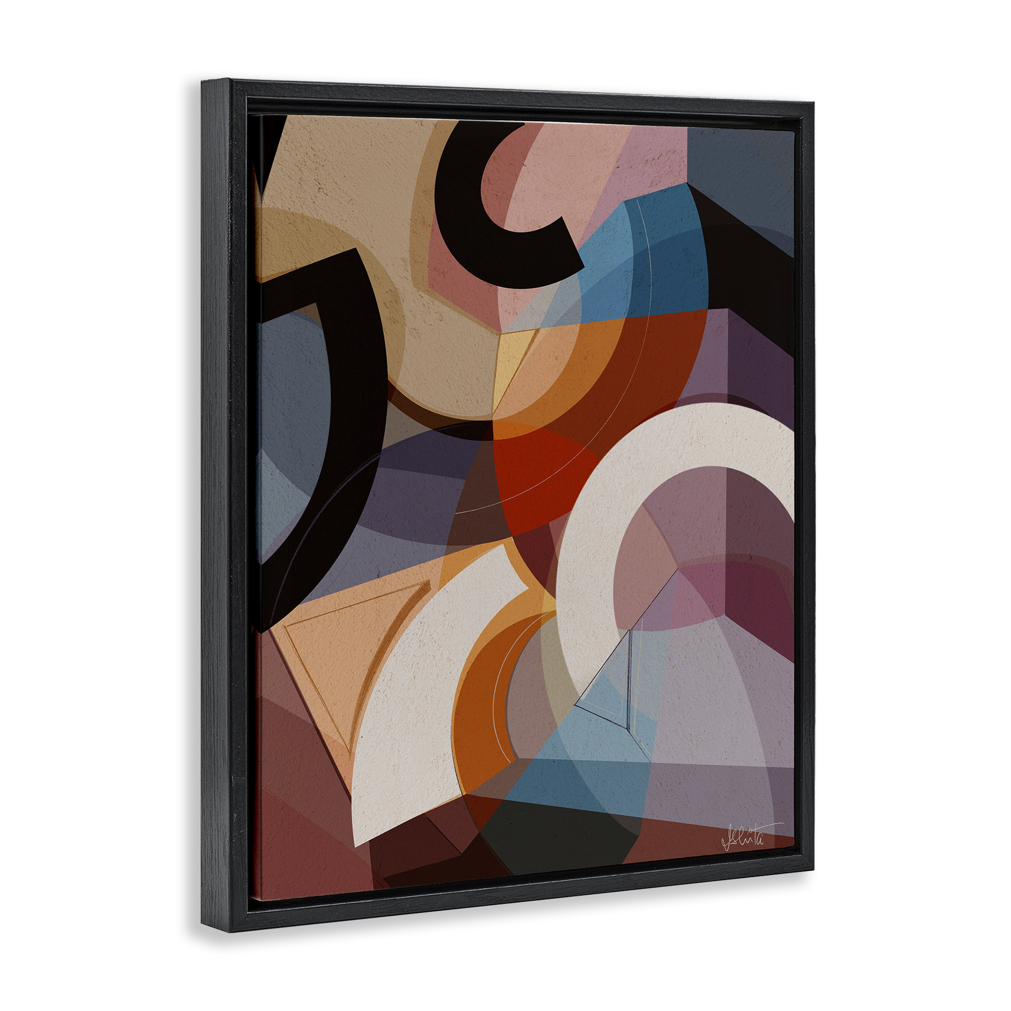 Latitude Run® Arched Shapes Composition Floating Frame, design by ...