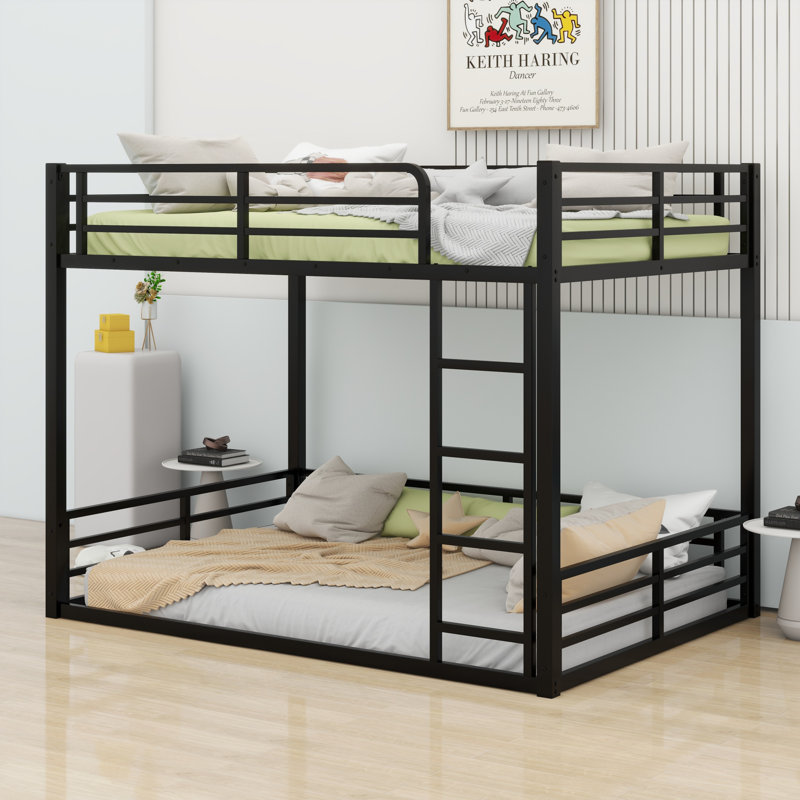 Metal Bunk Bed, Full XL Over Full XL