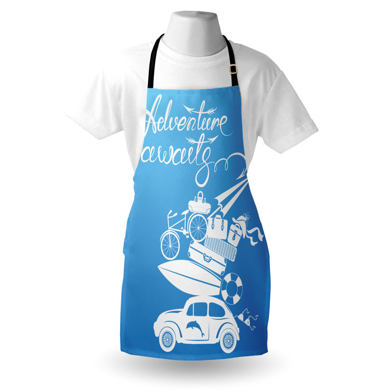 No Pattern Bib Apron
