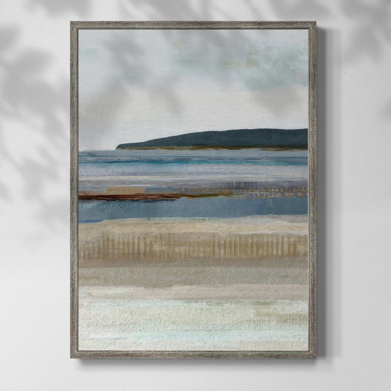 Reproduction encadrée Saltwater Bay II - bois massif, H 21 po x l 17 po