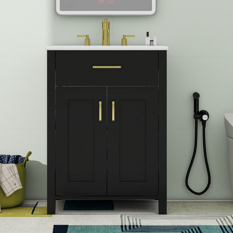 24"Bathroom Vanity Combo With Ceramic Sink