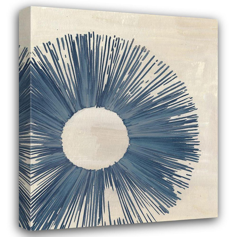 «Red Barrel Studio®», toile tendue avec châssis Melissa par Wang, Blue Burst II, H 23 po x l 20 po
