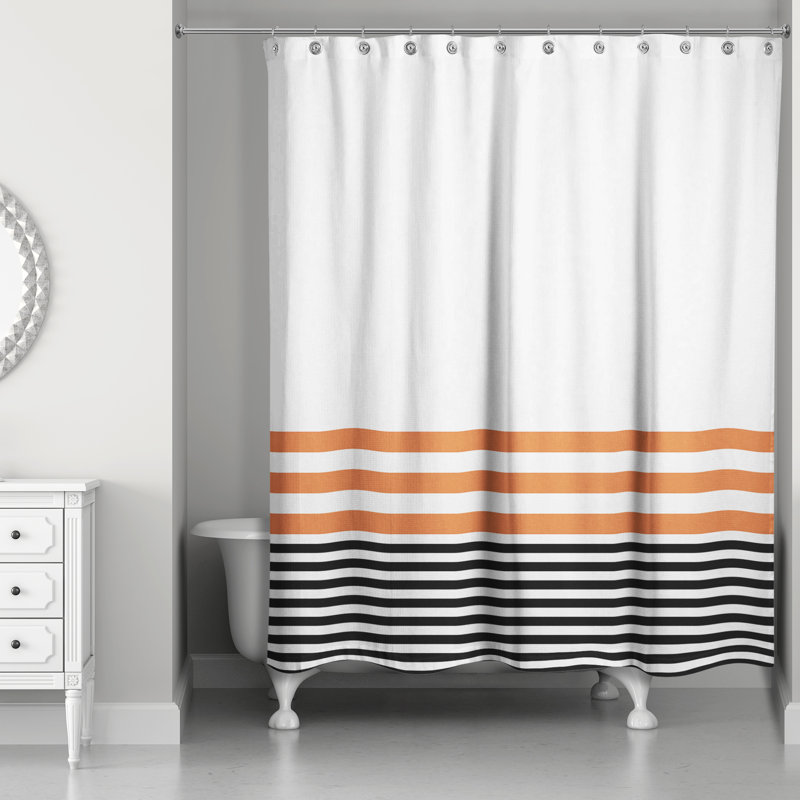 Rideau de douche simple automne Mizpah