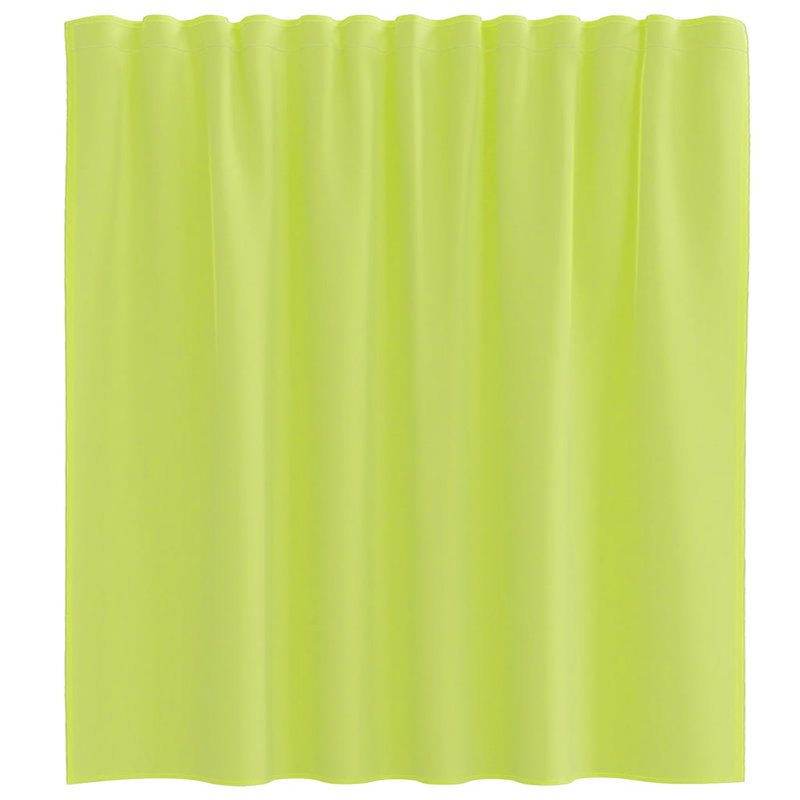 Semi Sheer Curtain Pair, 140cm Width x 140cm Drop, Apple Green