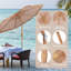 Parasol de 7,5 pi Tiki avec manivelle Hula-1493435887