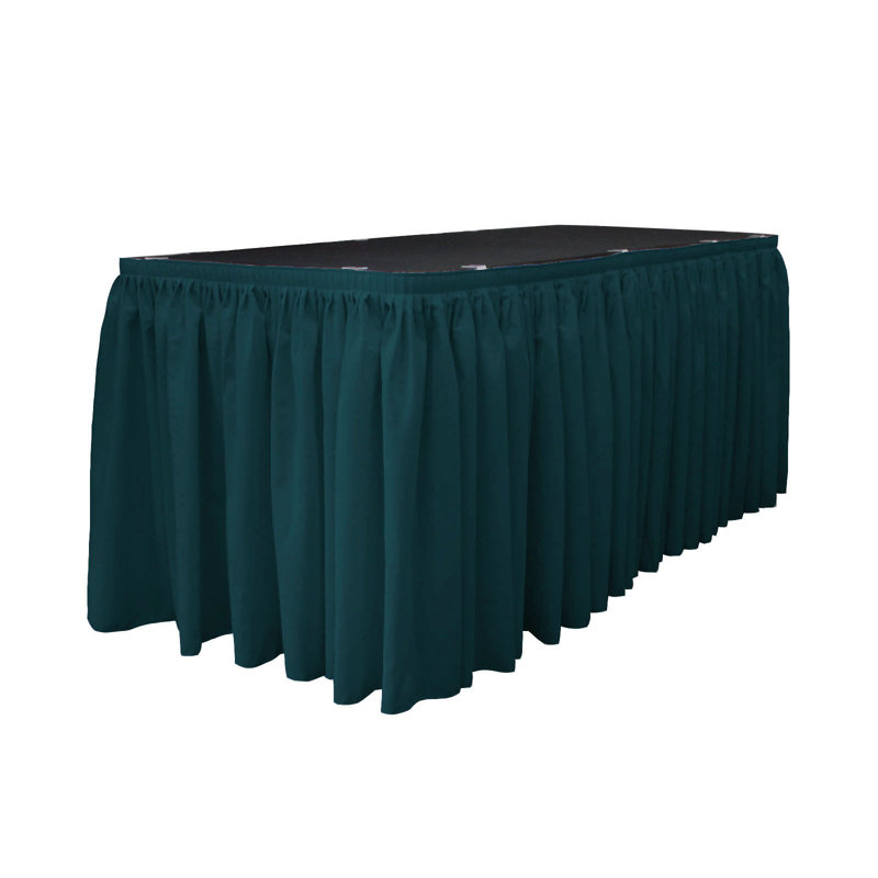 Table Skirt, Dark Teal, 204" L x 29" W