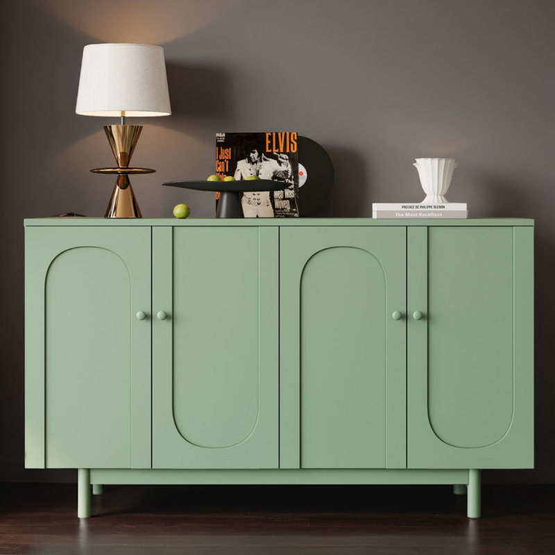 Console de 59 po pour le couloir du salon, Vert menthe