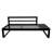 Anessah Interchangeable Sofa Set - Black