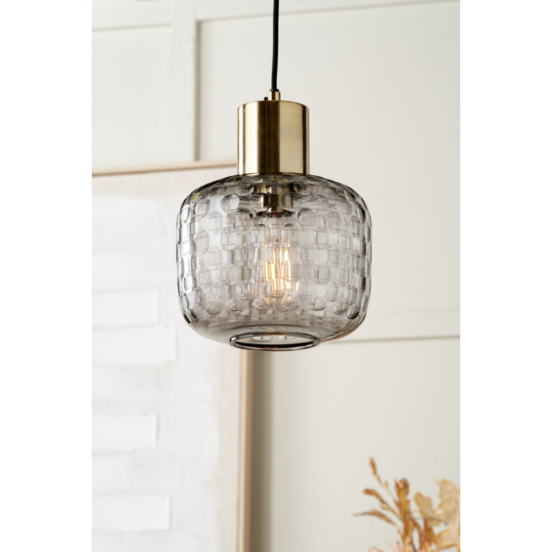 Camille 1 - Light Brushed Gold Pendant