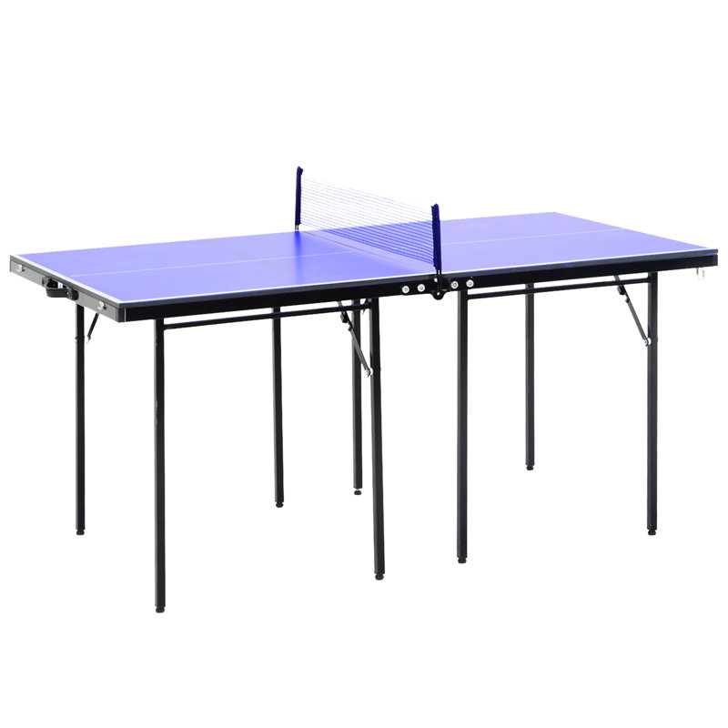 Folding Ping Pong Table, Portable Table Tennis Table with Handles