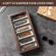  Présentoir à couteaux de poche 2 couches Holder Porte-couteaux en bois avec couvercle en verre et étui à couteaux pour collections