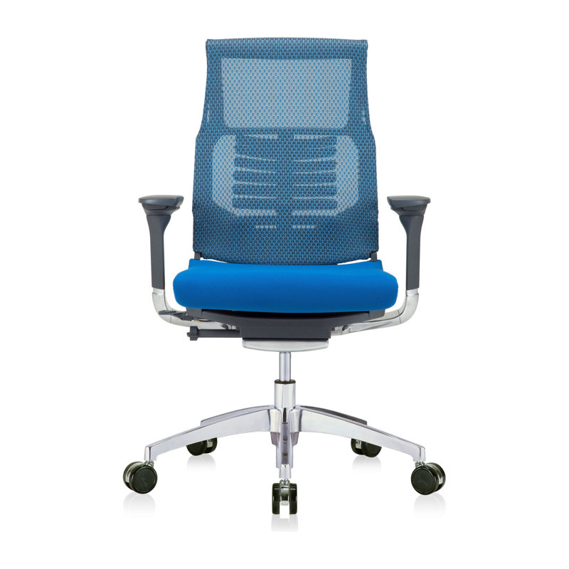Fauteuil de direction en filet PowerFit, Bleu, Noir