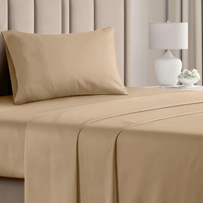  Ensemble de draps en rayonne de bambou 4 pièces Premium Luxury