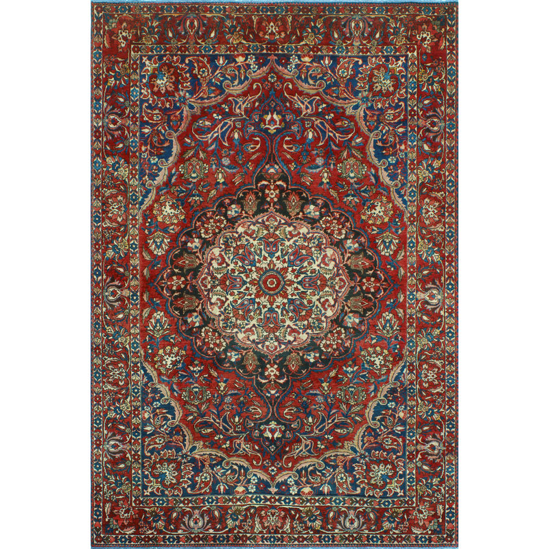 Khylar Distressed Ketifa Red Rug