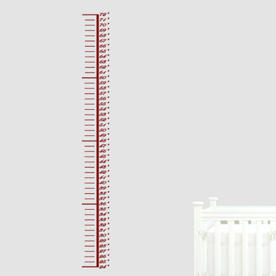 Abstract Non-Wall Damaging Growth Chart Decals