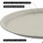 21" Metal Tray Top End Table With Mermaid Tail Base-415887741