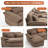 133" Oversized Chenille U Shaped Sectional Sofa with Storage Console Cup Holders and USB-688618759