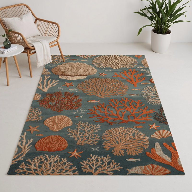 Tapis d'intérieur et d'extérieur brun Nature, Rectangulaire 3 pi x 5 pi