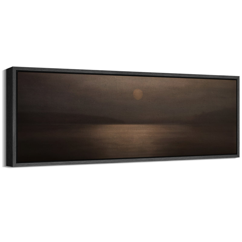 Impression sur toile Shine, Impression encadrée flottante sans passe-partout, H 20 po x l 60 po, Noir, noir, noir, noir