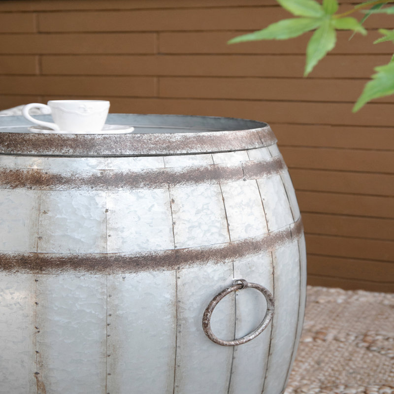 22.5x22.5x26" Drum Side Table