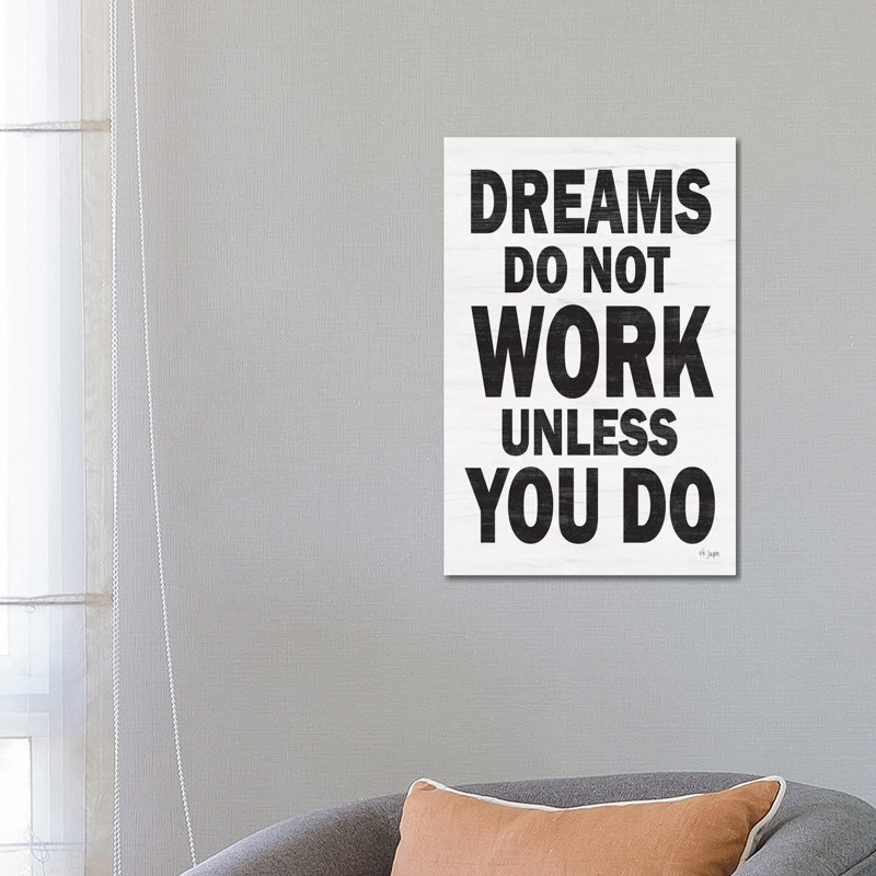 Dreams 1 Piece Wrapped Canvas Wall Art, 66.04 cm H x 45.72cm W