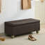 41" Wide Faux Leather Upholstered Storage Bench-1444370129-1456004173