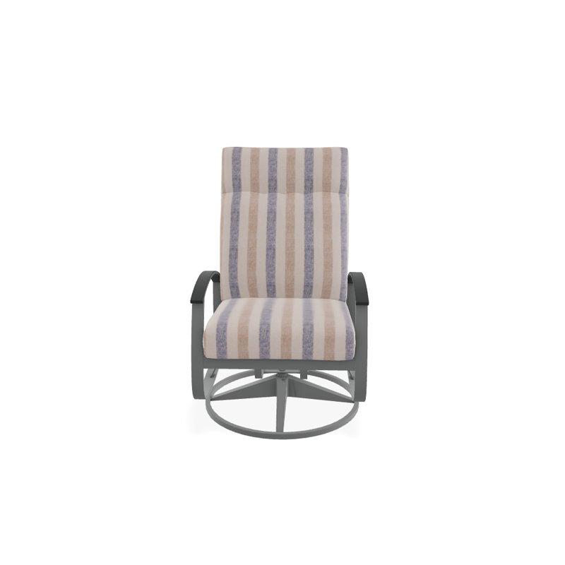 Belle Isle Outdoor Rocker Chair, Salt, Classic Graphite P30, Textured Graphite
