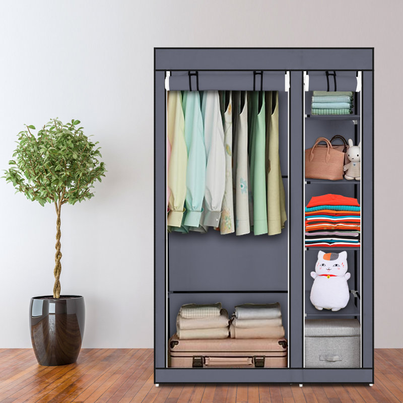 Armoire portative Wehr, H 69 po x l 59 po x P 18 po, Gris