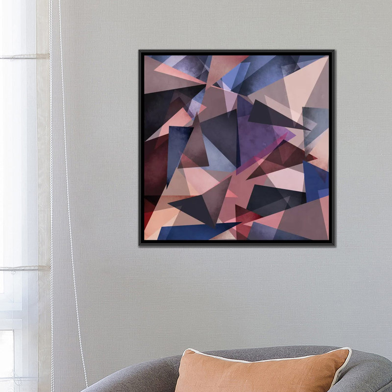 « fragments ii », reproduction d’impression sur toile tendue, H 37 po x l 37 po x P 1,5 po, Toile encadrée noire