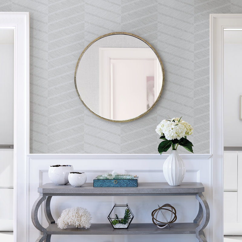 Aspen Indigo 10.06m x 52.07cm Textured Paste the Wall Wallpaper Roll, Grey
