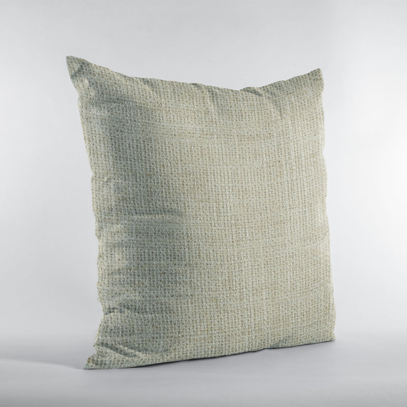 Plaid and Paisley Linen Reversible Throw Pillow, 20" x 30", Flax
