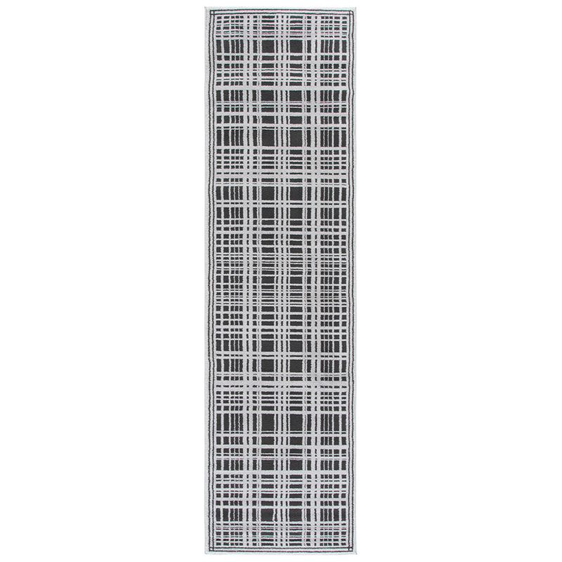 Lunara 304 Performance Plaid Rug, 2'-2" X 8'-0" Runner