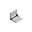 Invisia SerenaSeat Pro inoxydable, 18 po de largeur, teinte claire, cadre noir mat