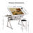 Adjustable Drawing Drafting Table