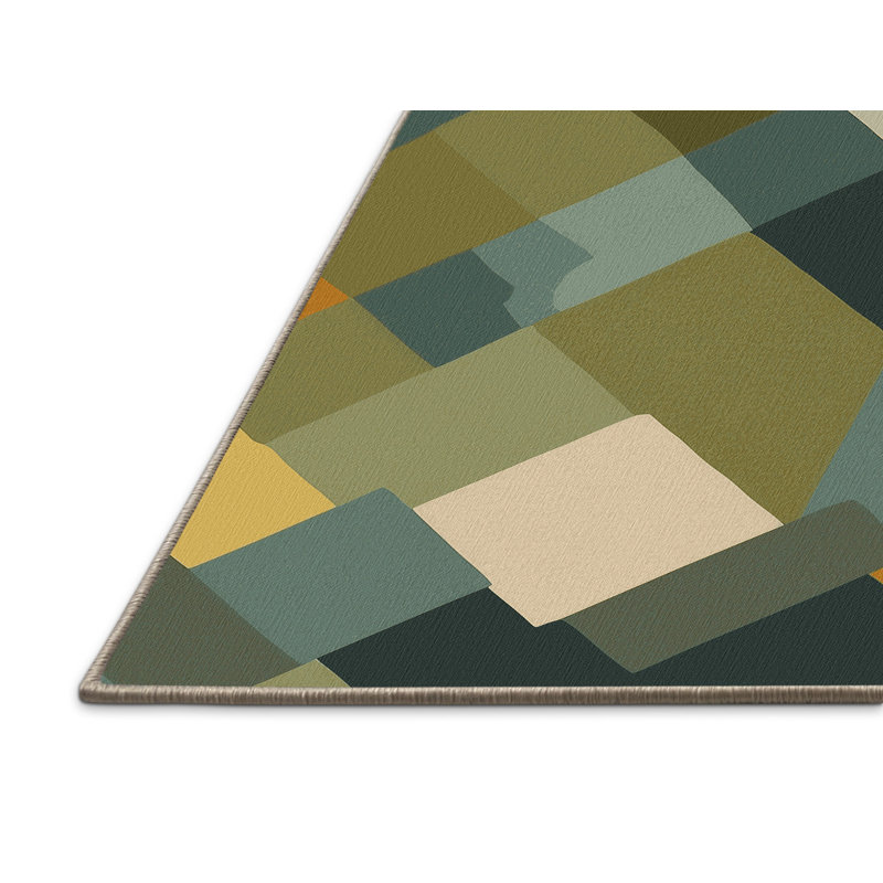 Geo Tiles Rug, Round 4'