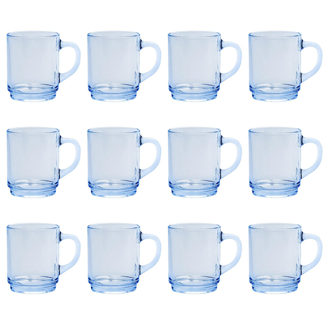 Duralex Versailles Glass Coffee Mugs - 260ml - Pink