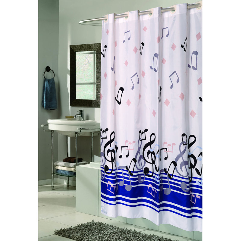 Rideau de douche simple Dandor, H 54 po x l 54 po