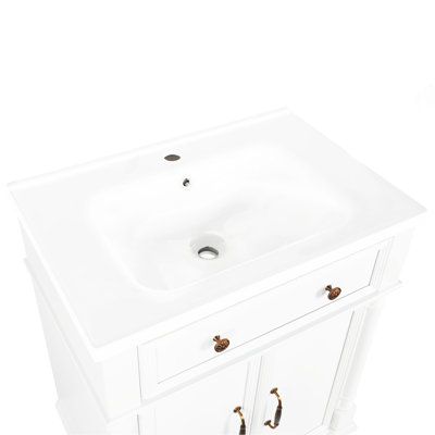 27.8" White Ceramic Basin, Only Ceramic Sink, WithoutCabinet