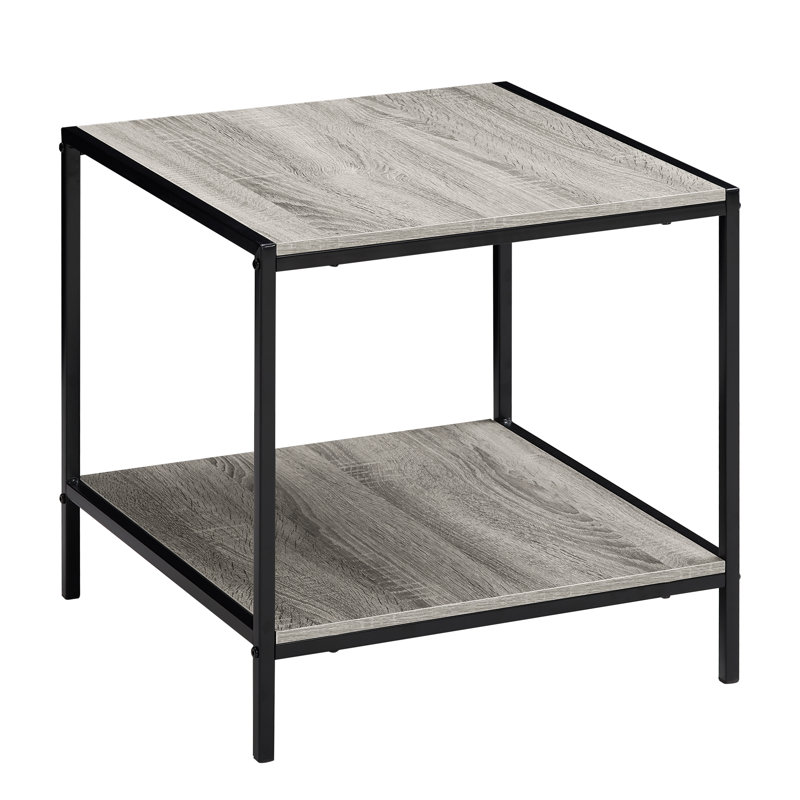 End Table, Stylish Versatile Living Room Home Furniture, Grey