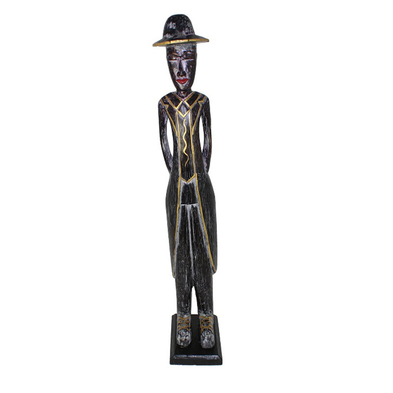 Statue debout en bois