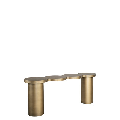 Risabh 71'' Modern Irregular Nuage Console Table with Sculptural Free Form Design – Architectural Statement Table