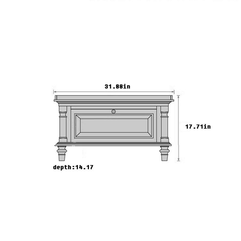 Banc de rangement pour chaussures en bois massif 4 paires