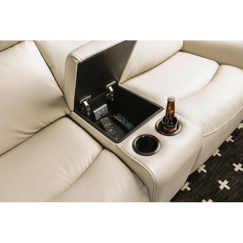 Canapé inclinable Charles de Londres Taemin, Similicuir beige