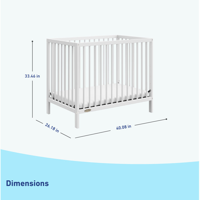 Graco Teddi 4-in-1 Mini Convertible Crib with Mattress & Reviews | Wayfair