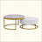 Modern Round Nesting Coffee Table With Drawers