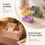 Petit panier de rangement pliable multicolore-133087448