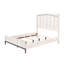 Grand lit moderne en beige et blanc